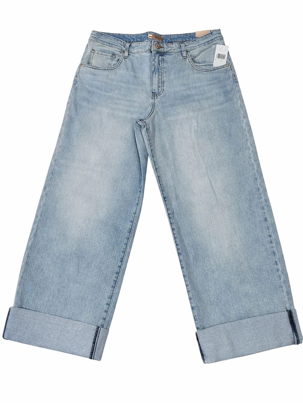 Kut from the Kloth~ NWT Womens Gwen Wide Leg Denim Jeans~Light Wash High Rise~12 - Picture 2 of 9